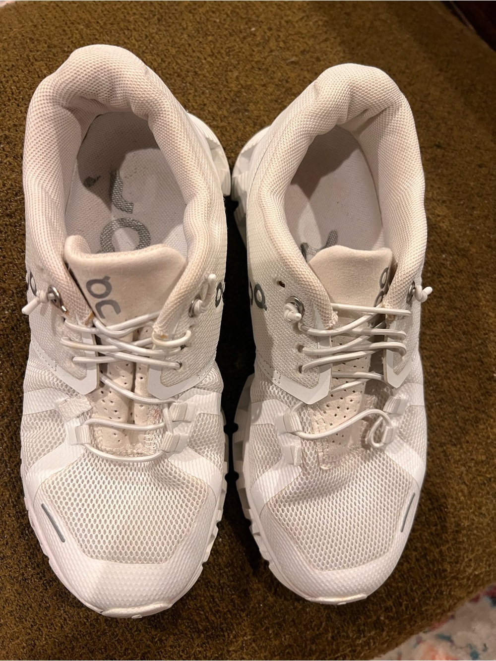 On Cloud Women's Athletic Shoes in Off-White - Picture 2 of 6